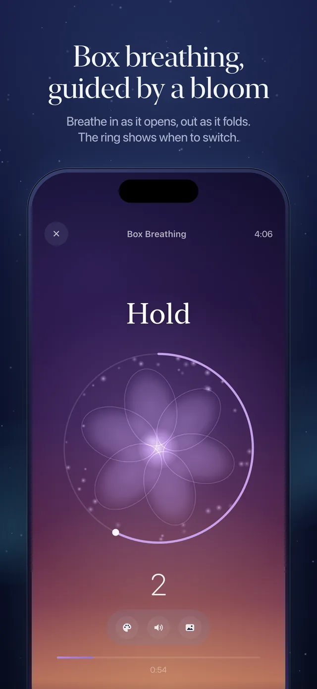 Screenshot from the Breathly App Store listing